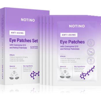 Notino Anti-Aging Bio-Cellulose Eye Patches Set with Coenzyme Q10 and Retinyl Palmitate Masca pentru ochi impotriva ridurilor zona ochilor - imagine 2